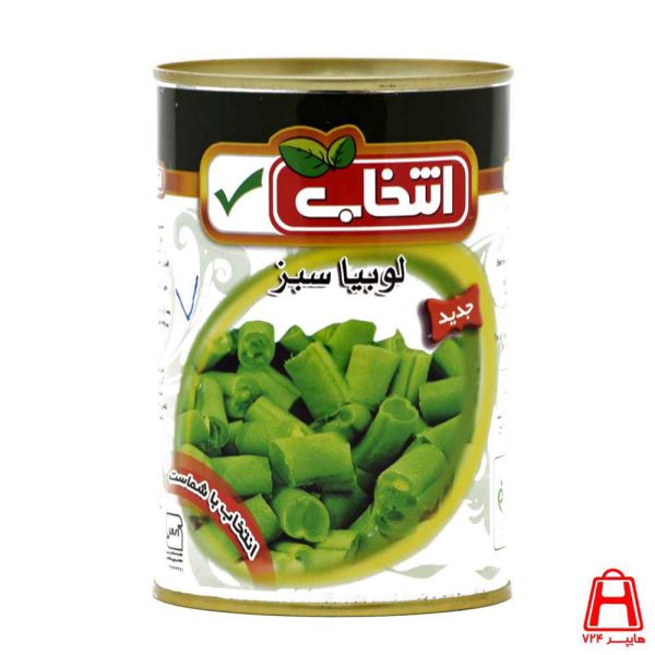 Canned green beans 420 g selected