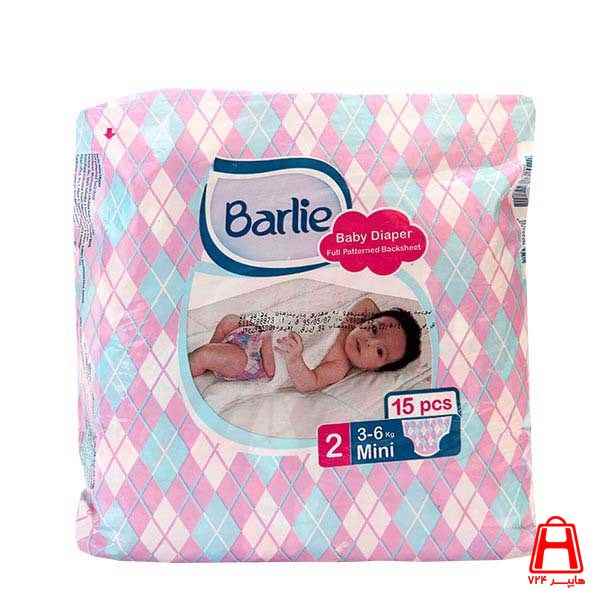 Complete small barley diapers 15 pieces 3 to 6 kg