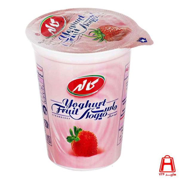 Kale strawberry fruit yogurt 125 g