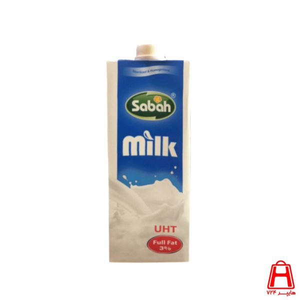 One liter sterile milk 3 fats Sabah