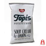 Onion chips and sour cream Topis