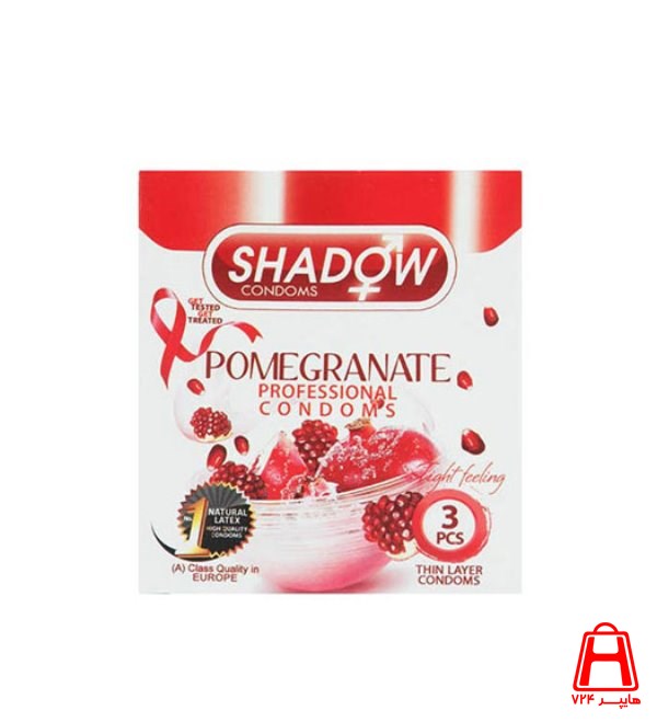 Shadow pomegranate tightening condom 3 pieces