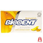Sugar free mini stick gum with 7 digit biodent banana flavor
