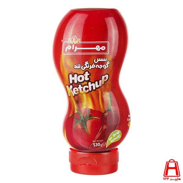 Mehram hot ketchup sauce 530 g