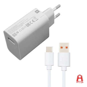 Xiaomi MDY-11-EZ wall charger with USB-C conversion cable
