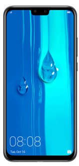 Huawei Y9 2019 JKM-LX1 mobile phone with two SIM cards, 64 GB capacity and 4 GB RAM, with Tesco TP 842N charger, 10000 mAh capacity