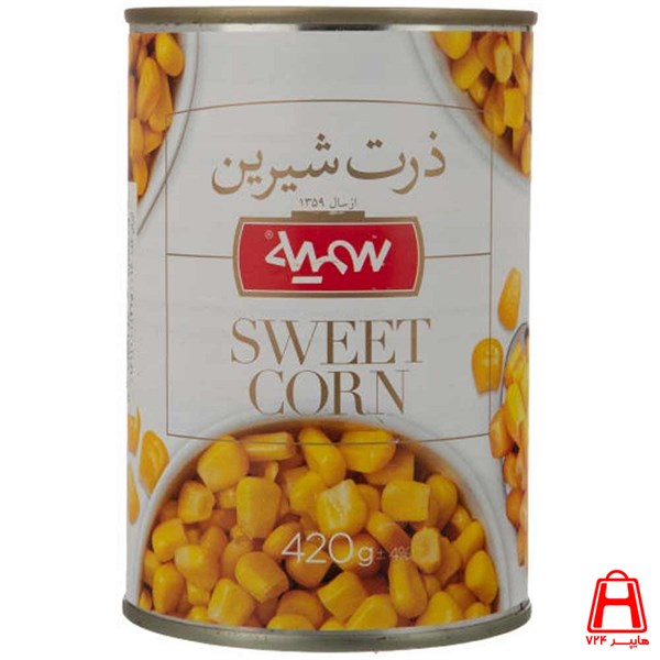 Canned sweet corn 420 g Somayeh