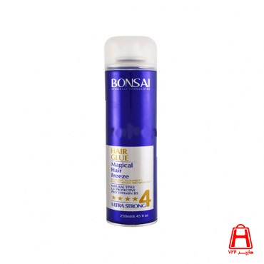 Very strong Bonsai hair glue spray