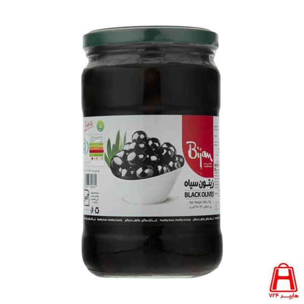 Bijan black olives 680 g