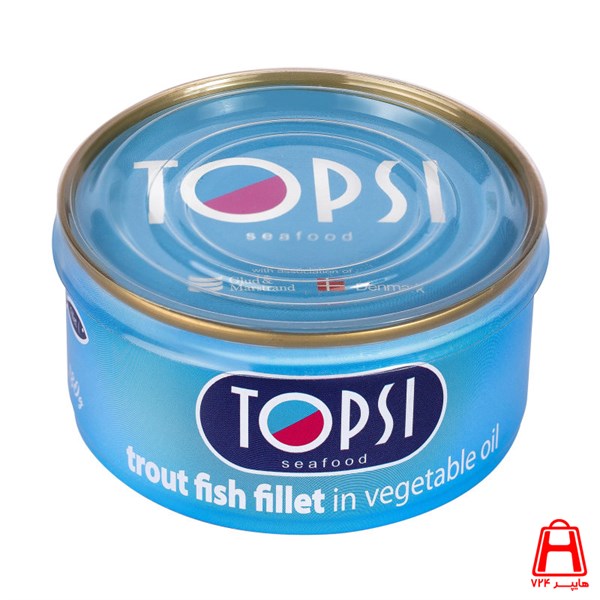 Canned salmon in 180 g Topsi oil