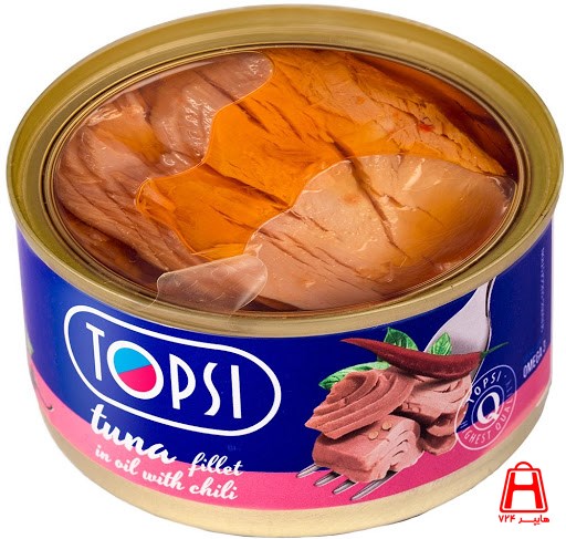 Canned tuna with red pepper chili tops 180 g