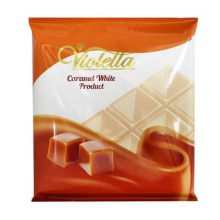 شکلات تابلت سفید کاراملی ویولتا 55 گرمی