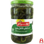 Pickled Mehram green pepper 650 g