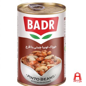 Canned pinto beans with Badr mushrooms 430 g