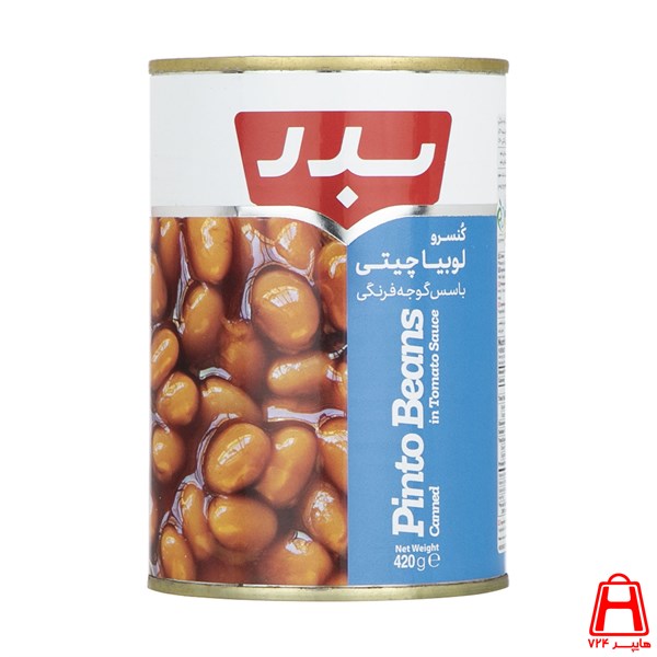 Canned pinto beans with Badr tomato sauce 420 g