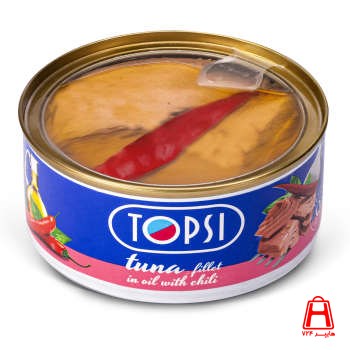 Canned tuna pepper transparent top tops 180 g