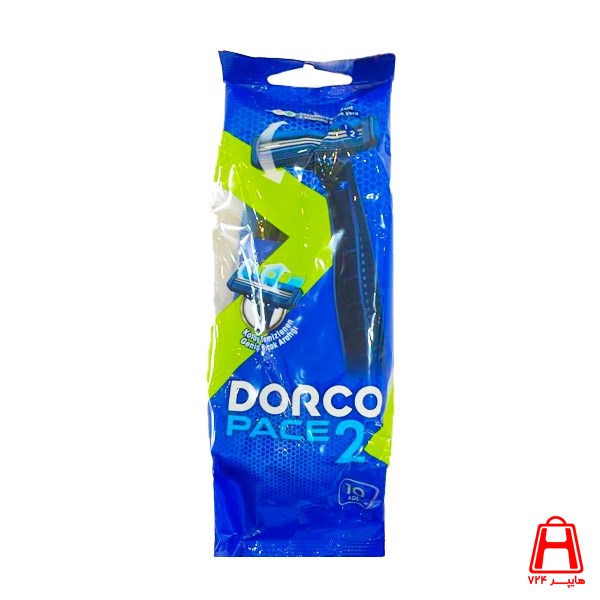 DORCO 2 edged 10 edge razor