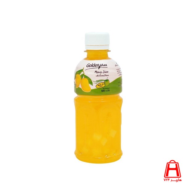 Mango juice with pieces of Golden Max 320 coconut