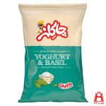 Yogurt chips and basil chocolate 90 g