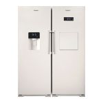 Electric twin refrigerator and freezer with automatic ice maker